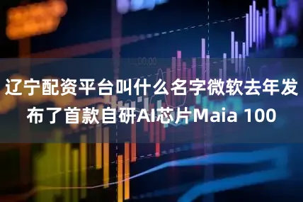 辽宁配资平台叫什么名字　　微软去年发布了首款自研AI芯片Maia 100